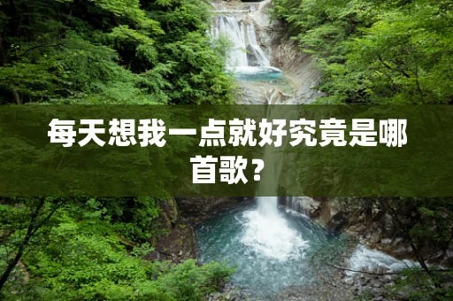 每天想我一点就好究竟是哪首歌？