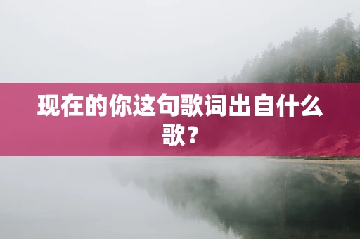 现在的你这句歌词出自什么歌？