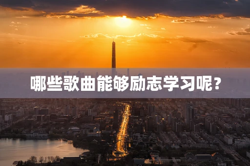 哪些歌曲能够励志学习呢？