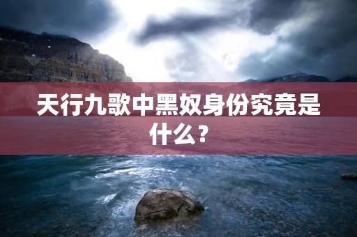 天行九歌中黑奴身份究竟是什么？