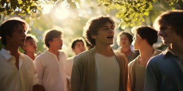 男生合唱的名为浪花的歌究竟是哪首？