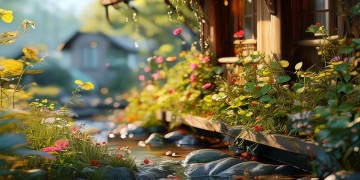 藏在屋檐下这句歌词出自哪首歌？