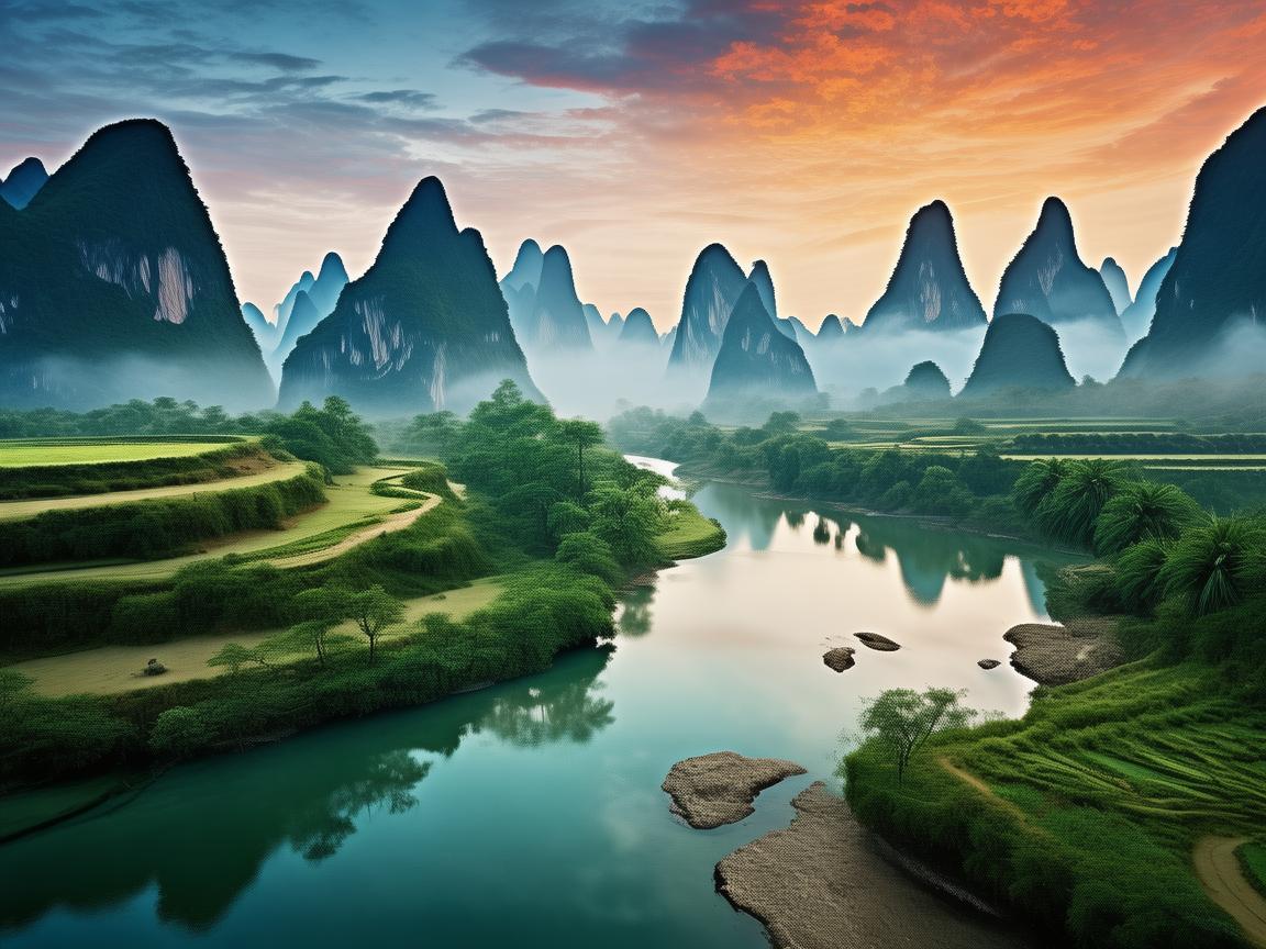 桂林的山水漓江出自哪首歌？